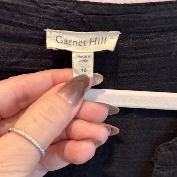 Woman's Maxi Dress, Navy Blue, Size 16, Garnet Hill - Picture 4 of 10